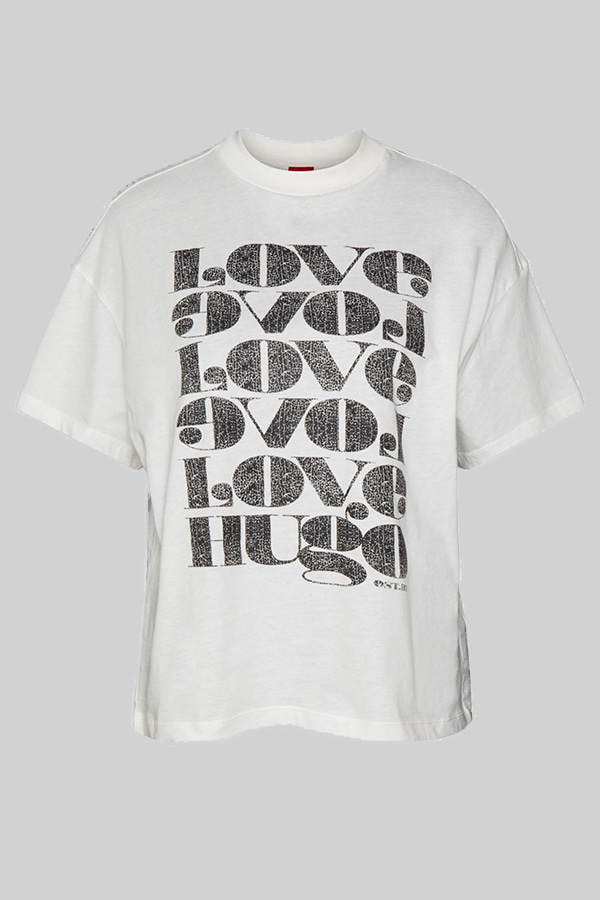 T-SHIRT HUGO - 102 WHITE